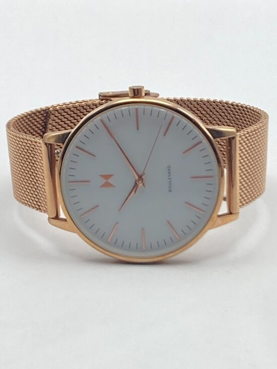 MVMT Boulevard Malibu Women\'s Watch 38mm Rose Gold Tone Mesh Band New Battery main image 4
